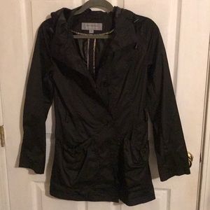 Black rain coat
